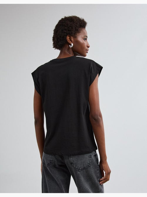 T-shirt à imprimé feuillet d’aluminium, mo fashion - Kiabi