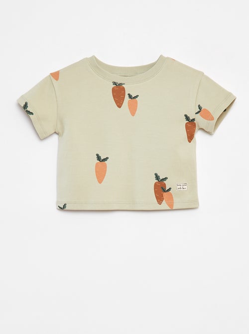 T-shirt à manches courte imprimé - Kiabi