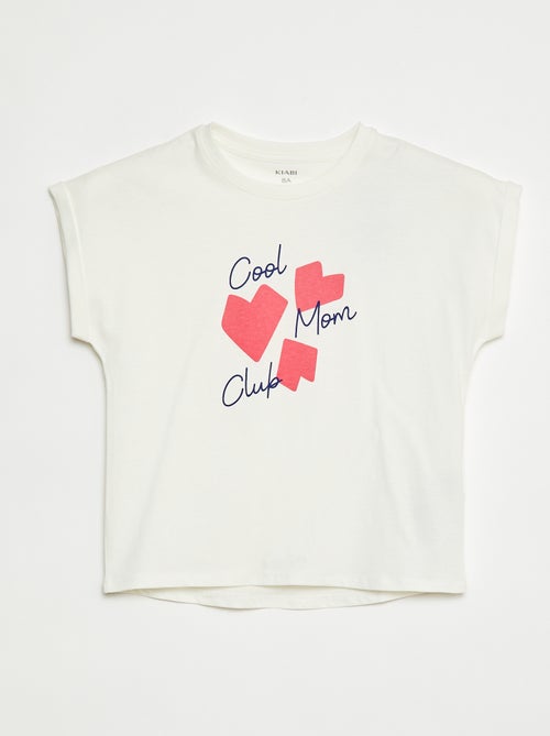 T-shirt à manches courtes - Fête des mères - Kiabi