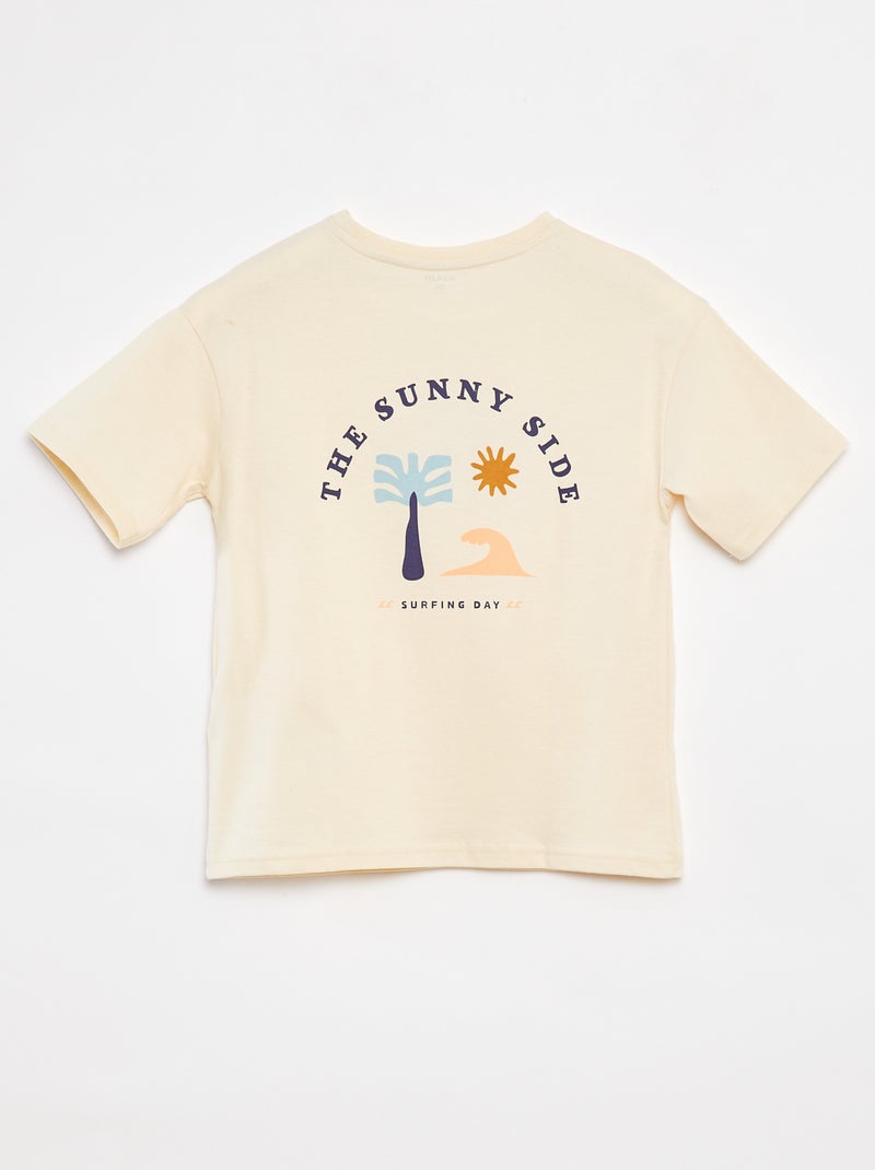 T-shirt à manches courtes - Grafik Edition BLANC - Kiabi