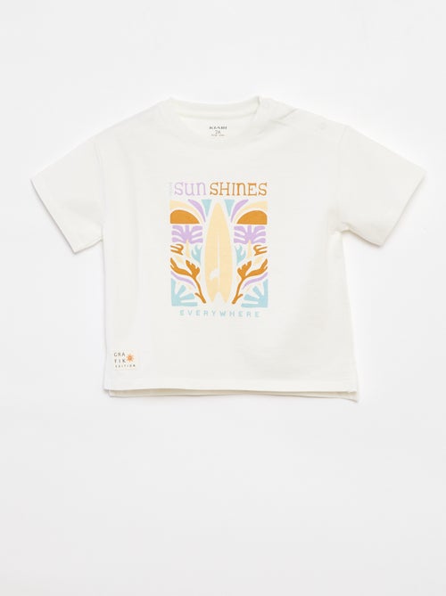 T-shirt à manches courtes - Grafik Edition - Kiabi