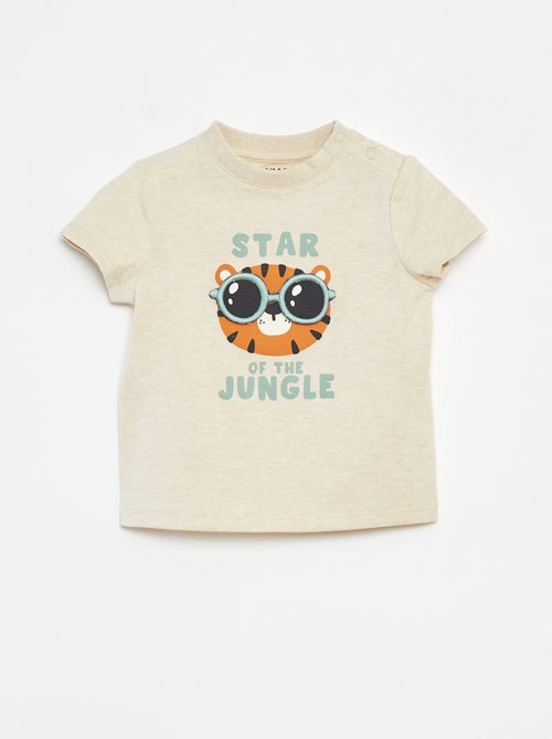 T-shirt à manches courtes avec animation - Kiabi