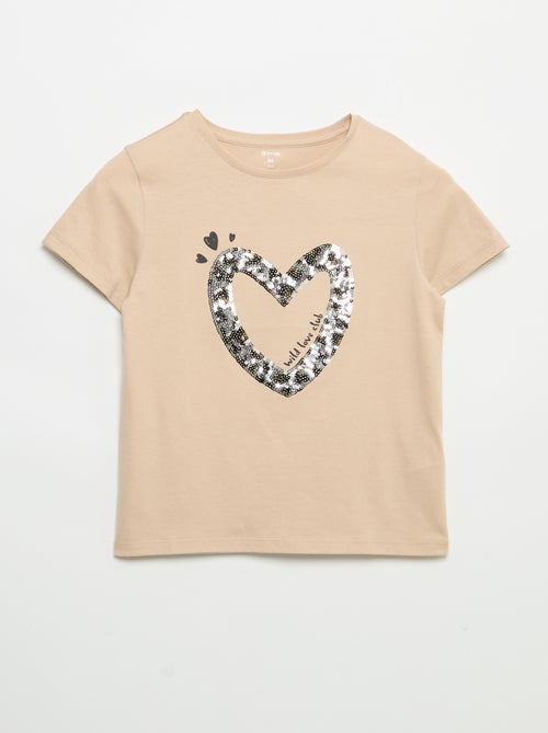 T-shirt à manches courtes avec animation - Kiabi