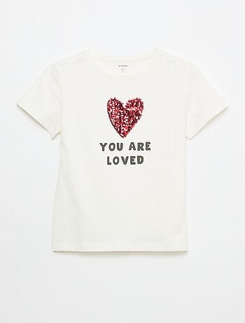 T-shirt à manches courtes avec animation