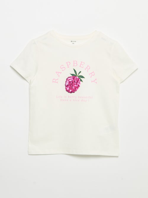 T-shirt à manches courtes avec animation - Kiabi