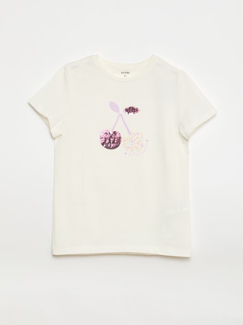 T-shirt à manches courtes avec animation - Kiabi