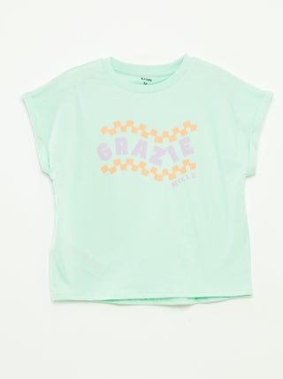 T-shirt à manches courtes avec animation
