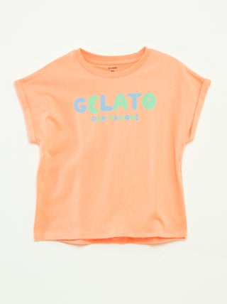 T-shirt à manches courtes avec animation