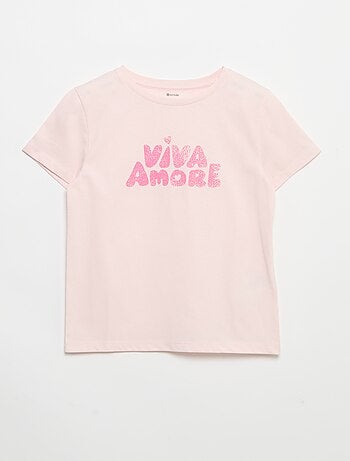 T-shirt à manches courtes avec animation