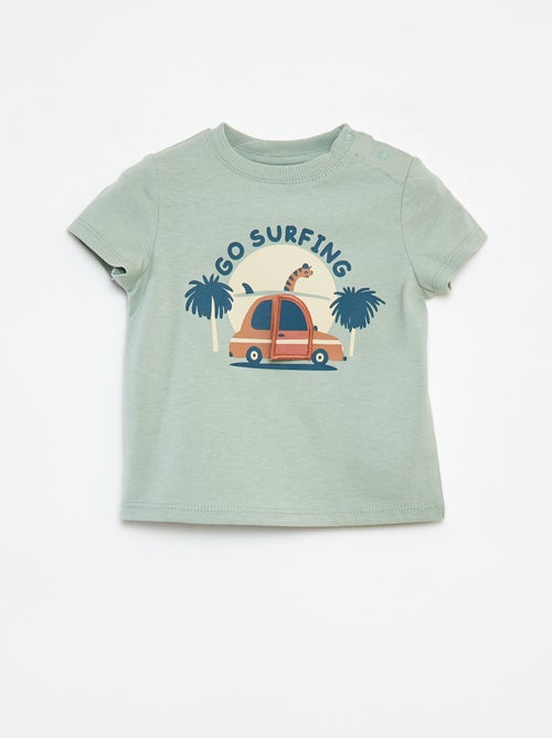 T-shirt à manches courtes avec animation - Kiabi