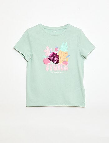 T-shirt à manches courtes avec animation