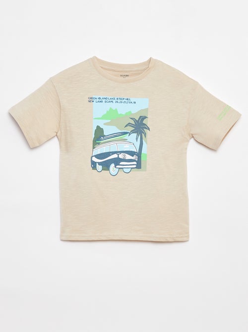 T-shirt à manches courtes avec imprimé - Kiabi