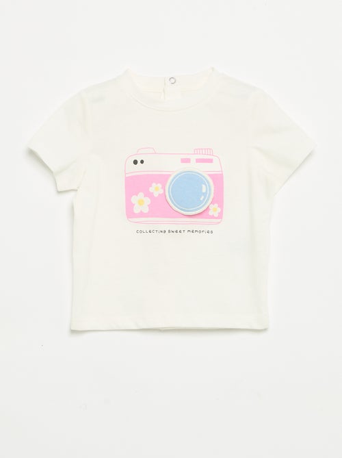 T-shirt à manches courtes avec imprimé - Kiabi