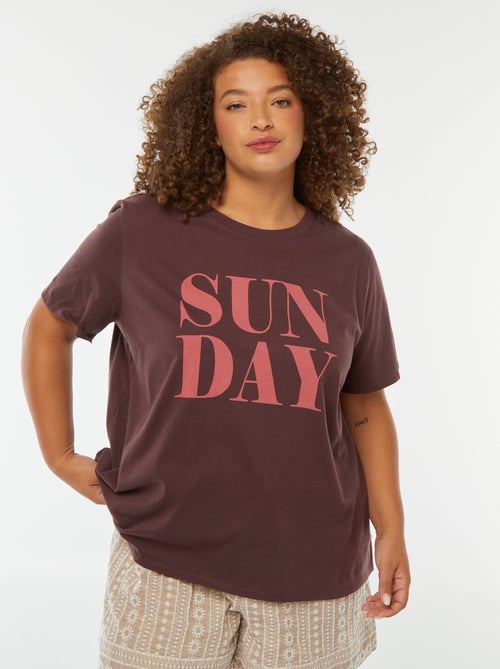 T-shirt à manches courtes avec imprimé - Kiabi