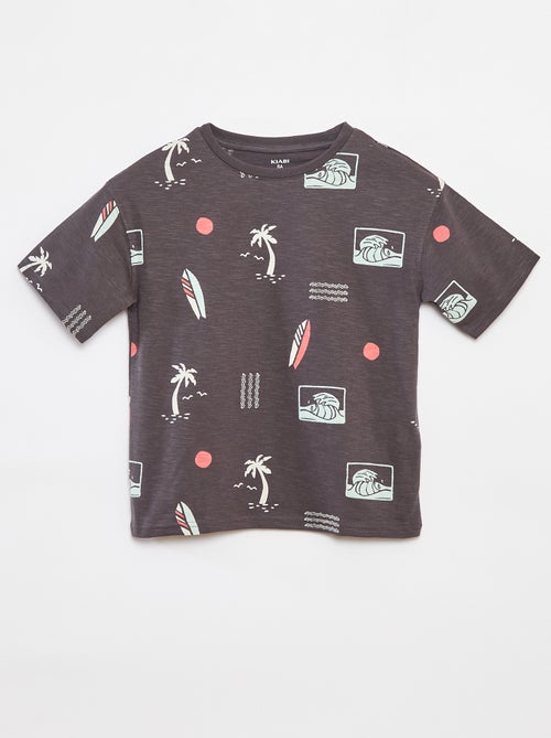 T-shirt à manches courtes avec imprimé - Kiabi