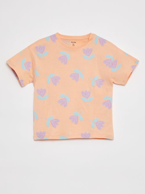 T-shirt à manches courtes avec imprimé - Kiabi