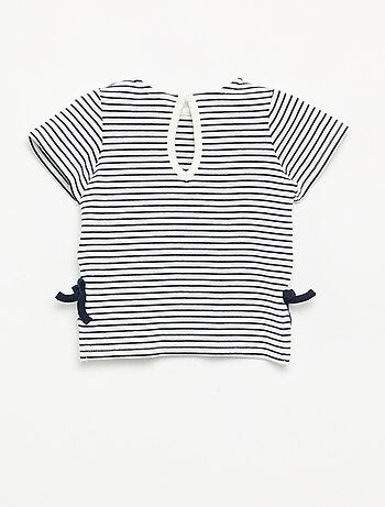 T-shirt à manches courtes avec nœuds