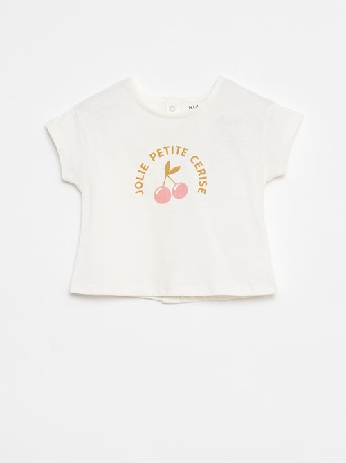 T-shirt à manches courtes avec print - Kiabi