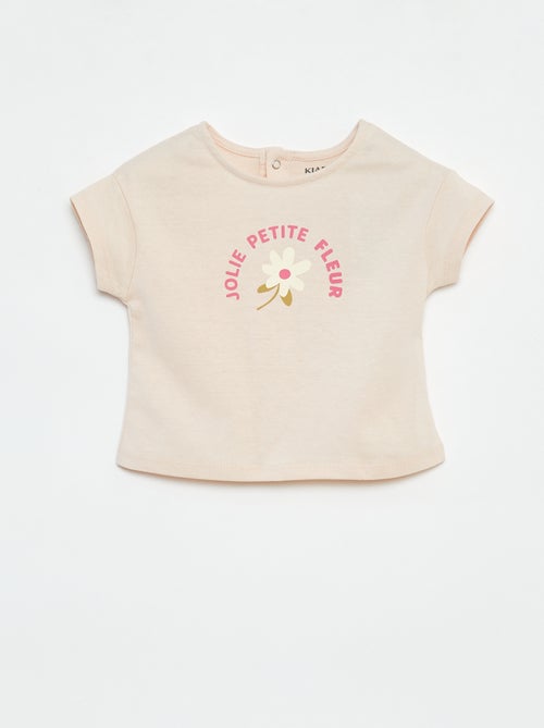 T-shirt à manches courtes avec print - Kiabi