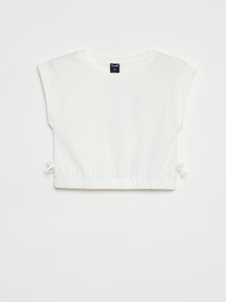 T-shirt à manches courtes avec taille élastique