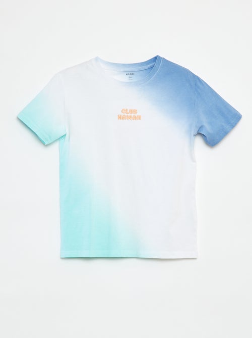 T-shirt à manches courtes avec tie and dye - Kiabi