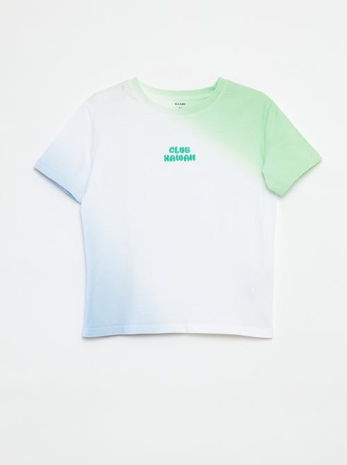 T-shirt à manches courtes avec tie and dye - Kiabi