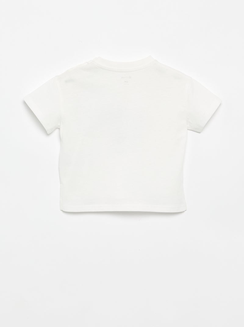 T-shirt à manches courtes Blanc - Kiabi