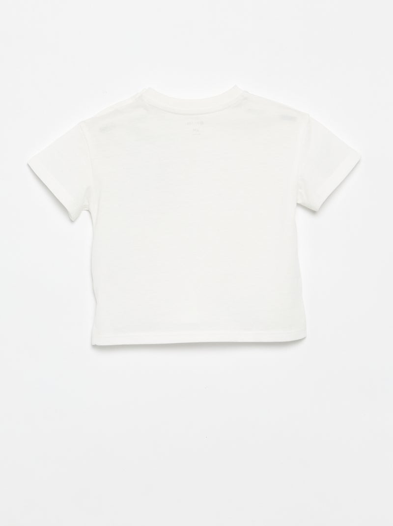 T-shirt à manches courtes Blanc - Kiabi