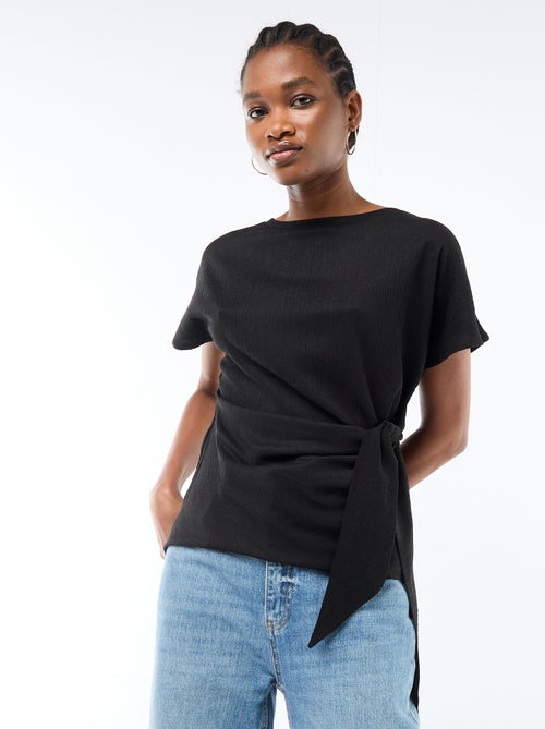 T-shirt Manches 3/4 Kiabi - Taille XL - Rose Argenté - Viscose élasthanne - Neuf Avec étiquettes