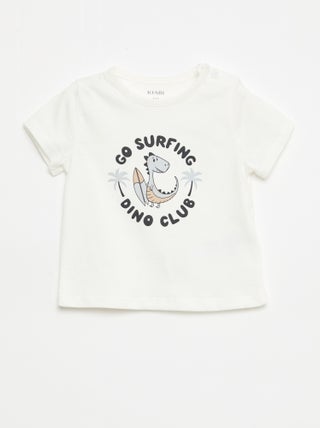 T-shirt à manches courtes en jersey de coton