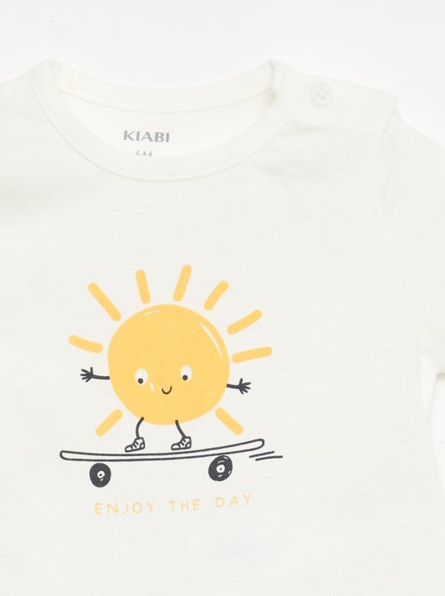 T-shirt à manches courtes en jersey de coton - Kiabi