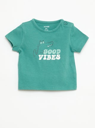 T-shirt à manches courtes en jersey de coton