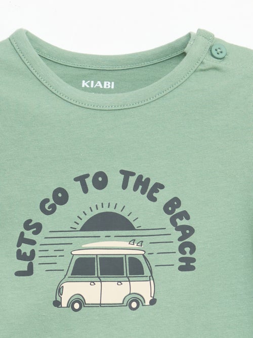 T-shirt à manches courtes en jersey de coton - Kiabi