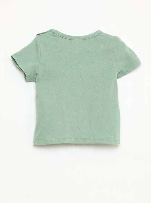 T-shirt à manches courtes en jersey de coton - Kiabi