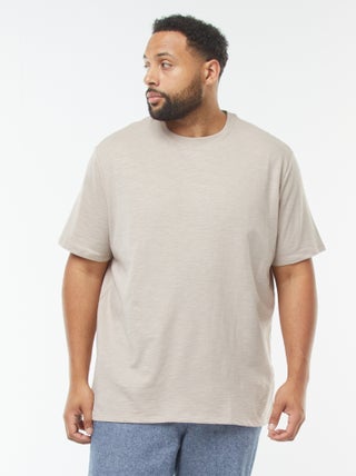T-shirt à manches courtes en maille texturée