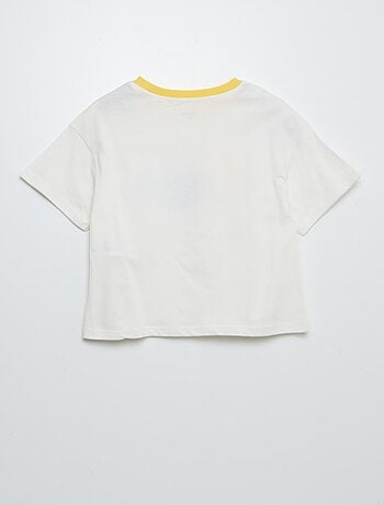 T-shirt à manches courtes et col rond avec imprimé