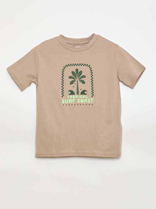 T-shirt à manches courtes imprimé - Kiabi