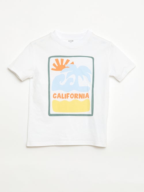 T-shirt à manches courtes imprimé - Kiabi