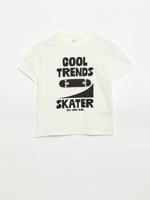 T-shirt à manches courtes imprimé - Kiabi