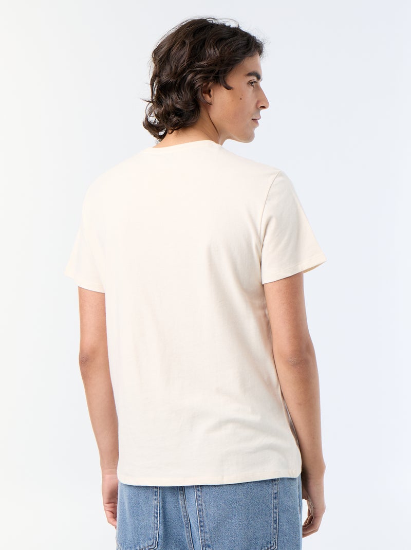 T-shirt à manches courtes imprimé Blanc - Kiabi