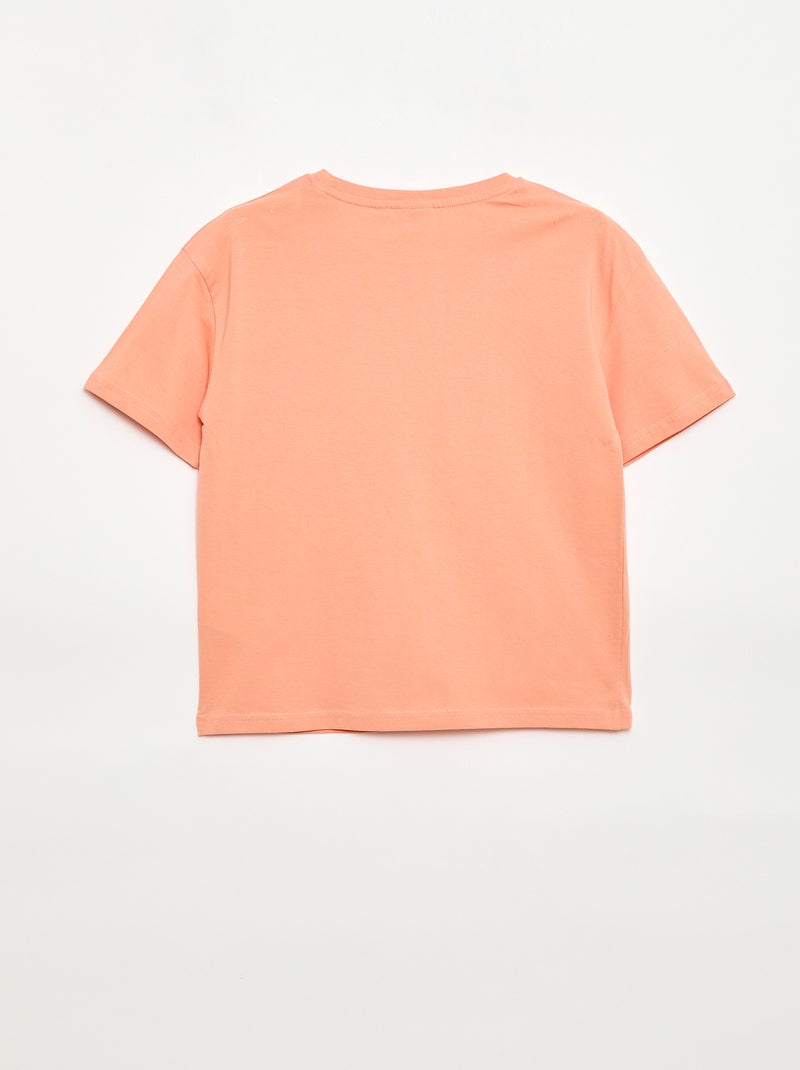 T-shirt à manches courtes imprimé 'Dragon ball Z' Orange - Kiabi