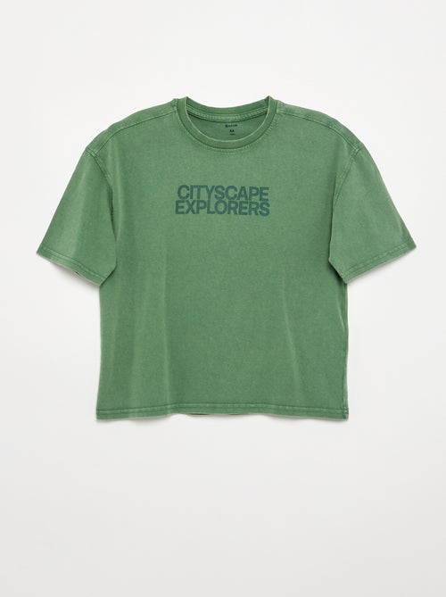 T-shirt à manches courtes imprimé - Kiabi