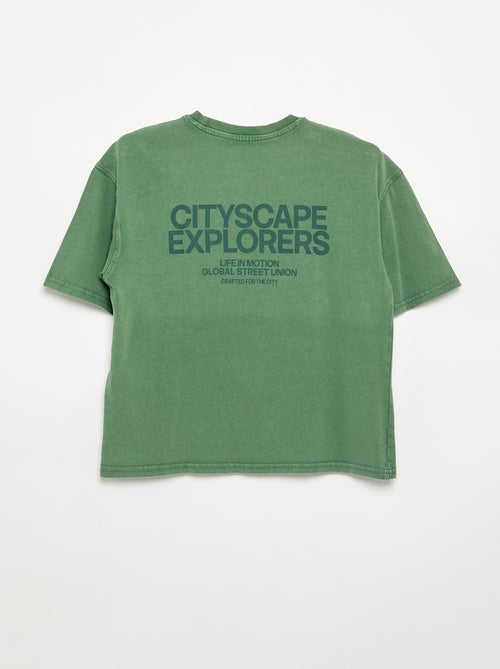 T-shirt à manches courtes imprimé - Kiabi