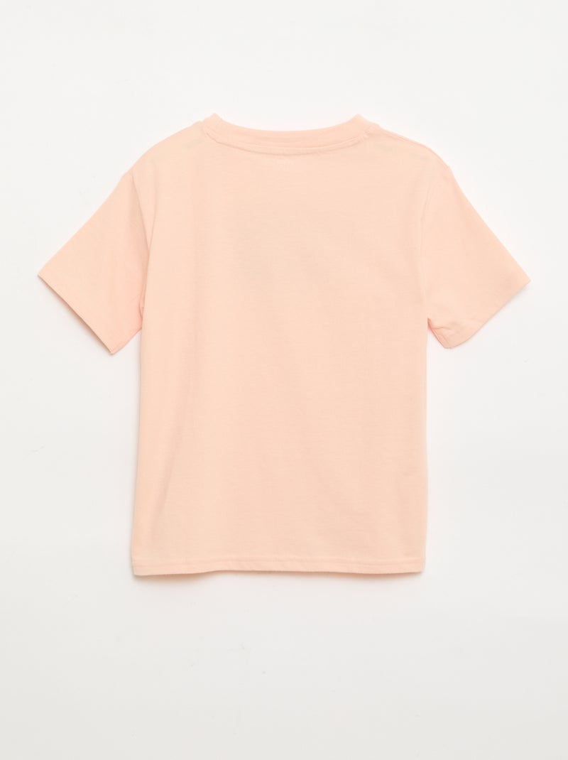 T-shirt à manches courtes imprimé Orange - Kiabi