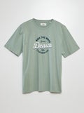 T-shirt à manches courtes imprimé 'Produkt' vert - Kiabi