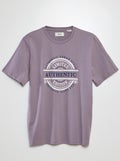 T-shirt à manches courtes imprimé 'Produkt' VIOLET - Kiabi