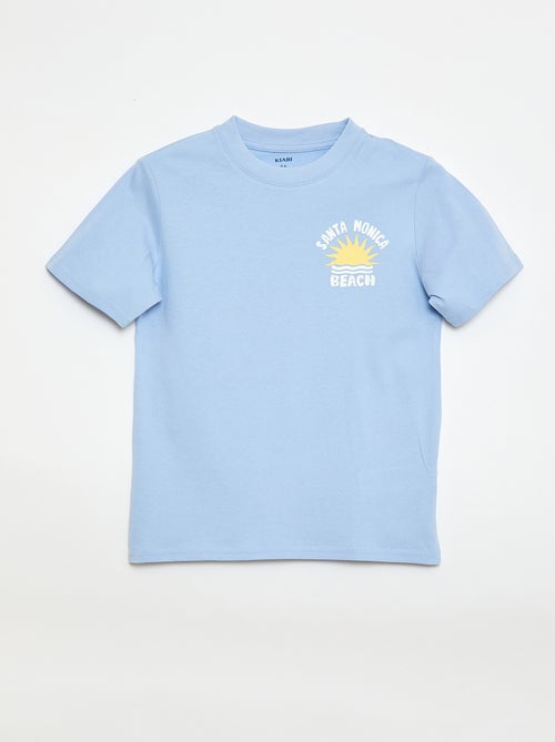 T-shirt à manches courtes imprimé recto/verso - Kiabi