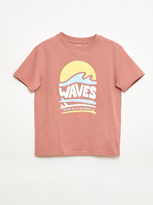 T-shirt à manches courtes imprimé - Kiabi