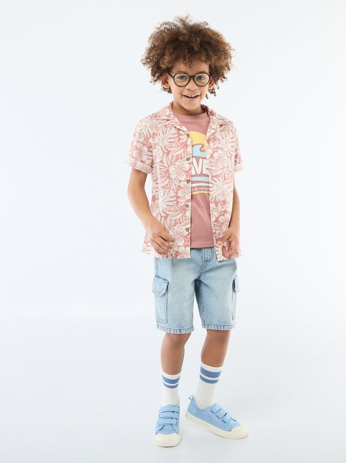 T-shirt à manches courtes imprimé - Kiabi