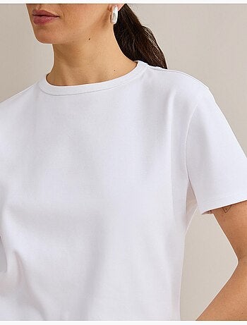T-shirt à manches courtes interlocks, mo fashion